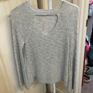 Medium keyhole neck sweater